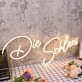 Die Schlees Yellow Neon Sign