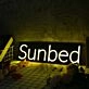 Sun bed Yellow Neon Sign