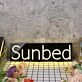 Sun bed Yellow Neon Sign