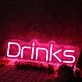 Drinks Red Neon Sign
