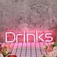 Drinks Red Neon Sign