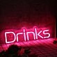 Drinks Red Neon Sign
