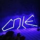 Cole Blue Neon Sign