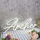 Archer White Neon Sign