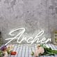Archer White Neon Sign
