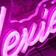 Touched By Lexie Purple Neon Sign