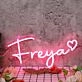 Freya Red Neon Sign