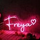 Freya Red Neon Sign
