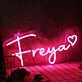 Freya Red Neon Sign