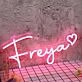 Freya Red Neon Sign