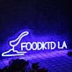Food Kid LA Blue Neon Sign