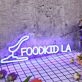 Food Kid LA Blue Neon Sign