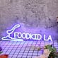 Food Kid LA Blue Neon Sign
