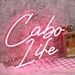 Cabo Life Red Neon Sign