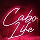 Cabo Life Red Neon Sign