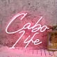 Cabo Life Red Neon Sign