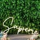 Supreme Yellow Neon Sign