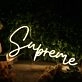 Supreme Yellow Neon Sign