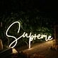 Supreme Yellow Neon Sign