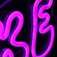 Clairaoke Purple Custom Neon Sign