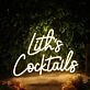 Lith's Cocktails Yellow Neon Sign