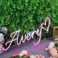 Avery Purple Neon Sign