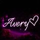 Avery Purple Neon Sign