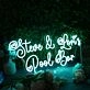 Steve And Lori's Pool Bar Blue Neon Sign