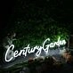 Century Garden White Neon Sign