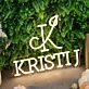 Kristij Yellow Neon Sign