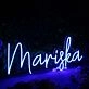 Mariska Blue Neon Sign