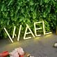 WAFL Yellow LED Neon Sign