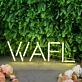 WAFL Yellow LED Neon Sign