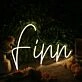 Finn Yellow Neon Sign