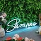 Suzanne Blue Neon Sign