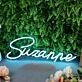 Suzanne Blue Neon Sign