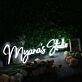 Myana's Studio White Neon Sign