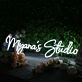 Myana's Studio White Neon Sign
