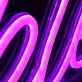 Jackie Purple Neon Sign