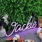 Jackie Purple Neon Sign