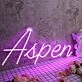 Aspen Purple Neon Sign