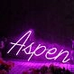 Aspen Purple Neon Sign