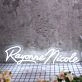 Rayonne Nicole White Neon Sign