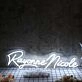 Rayonne Nicole White Neon Sign
