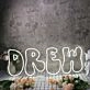 Drew White Custom Neon Sign