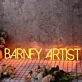 Barney Artist Orange Neon Sign