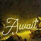 Await Yellow Neon Sign