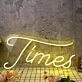 Times Yellow Neon Sign