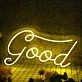 Good Yellow Neon Sign