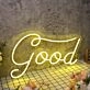 Good Yellow Neon Sign